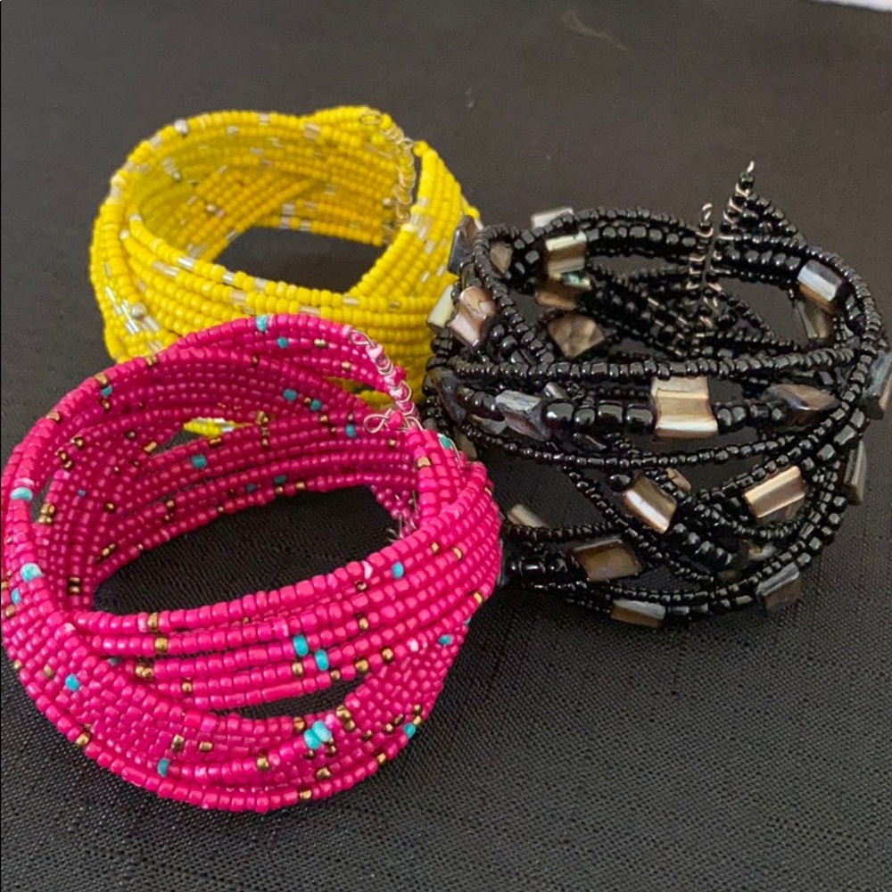 3 bangle bracelets